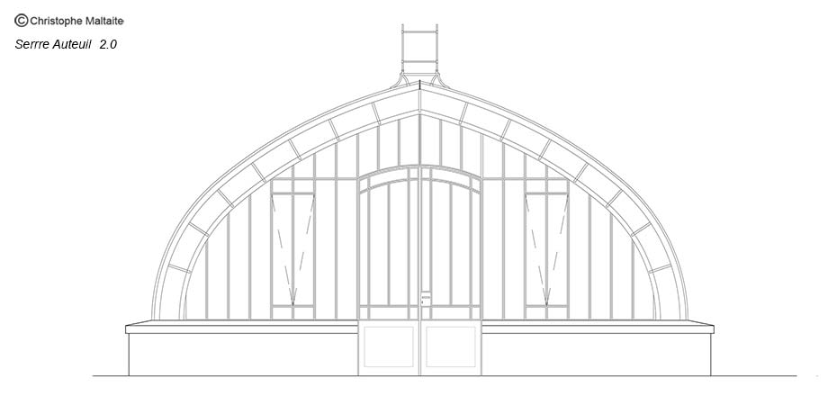 dessin de la façade principale